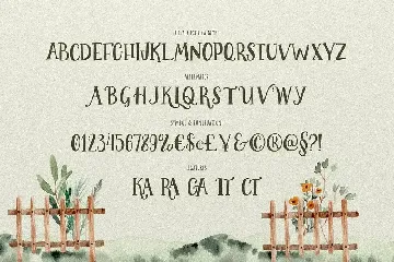 Foliage Exotica - Handwritten Serif font