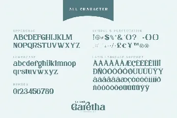 Garetha-Modern Serif Font