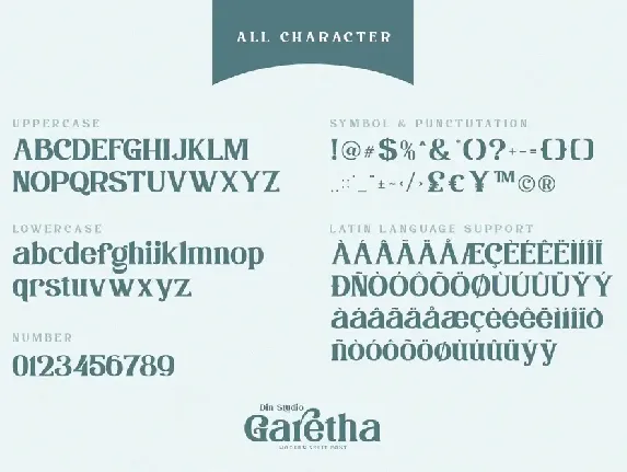 Garetha-Modern Serif Font