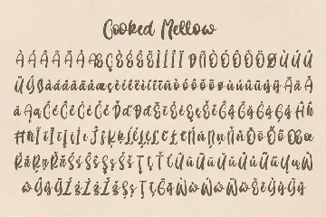 Cooked Mellow - Handwritten Bold font