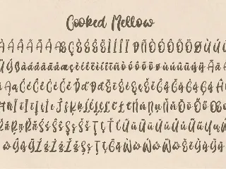 Cooked Mellow - Handwritten Bold font