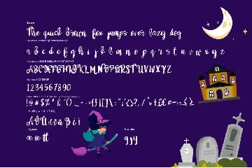 Witch girls | Script Halloween Font