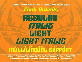 Netigre - Sport Font