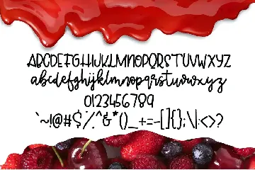 Jelly Berry font