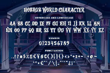 Horror World a Bouncy Horror Font