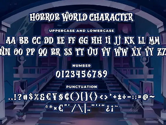 Horror World a Bouncy Horror Font