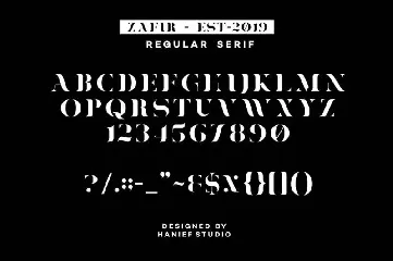 Zafir - Serif Font