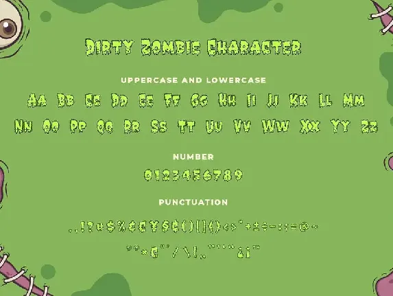 Dirty Zombie a Playful Horror Font