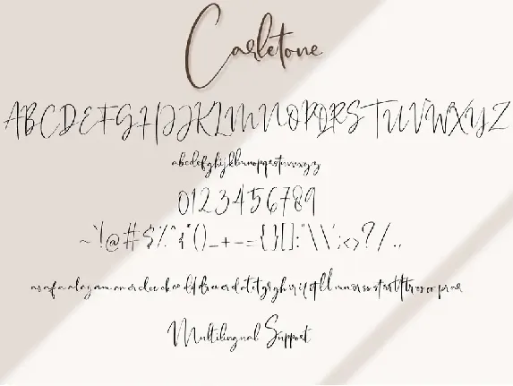 Carletone - Classy Signature Script font