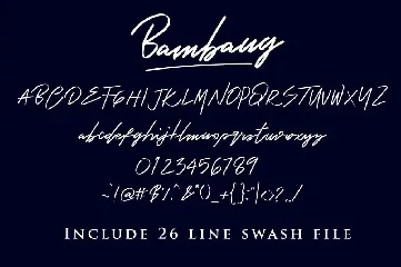 Bambang - Signature Font