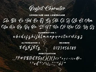 Reglest a Natural Handlettering Font