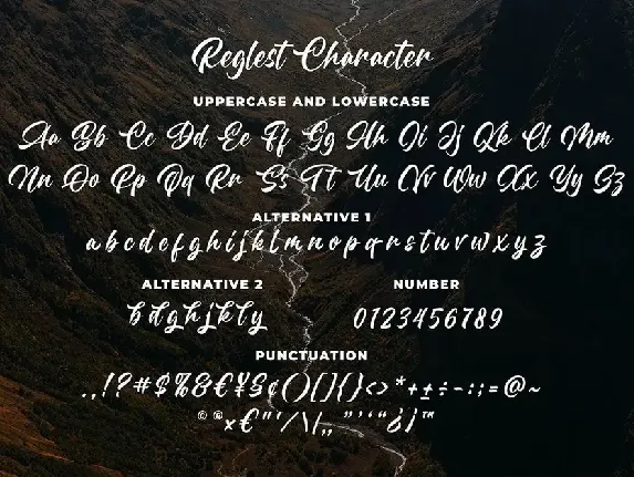 Reglest a Natural Handlettering Font