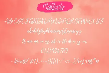 Mostlovely Lovely Script Font