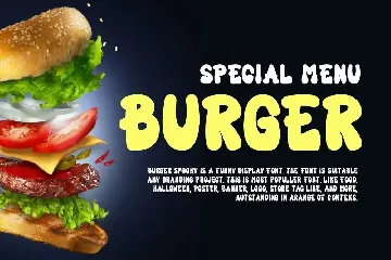 Burger Spooky - Food Font