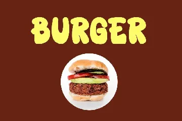 Burger Spooky - Food Font