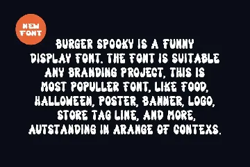 Burger Spooky - Food Font