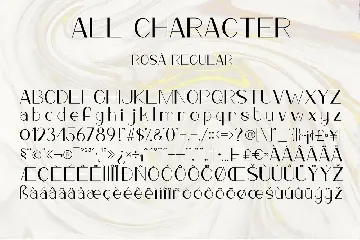 ROSÃ€ - Classy Sans Serif font