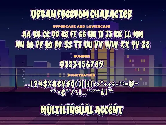 Urban Freedom a Bold Bouncy Font