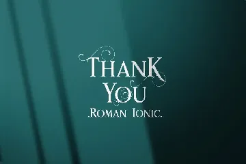 Rome Ionic font