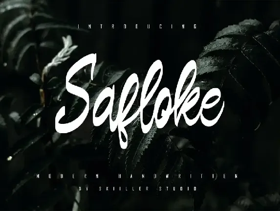 Safloke - Modern Handwritten font