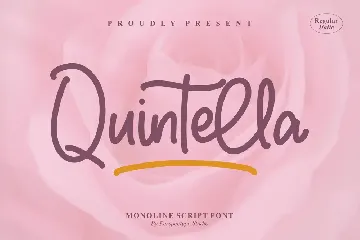 Quintella monoline Script Font