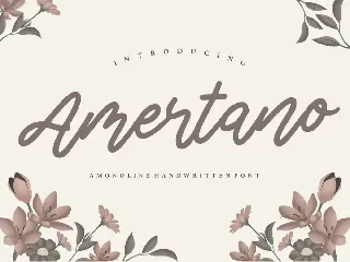 Amertano Handwritten Font