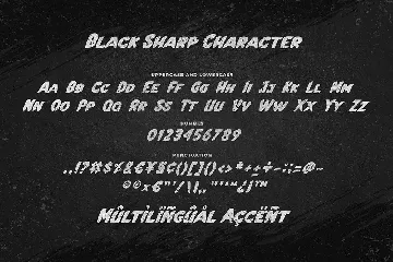 Black Sharp a Bold Font