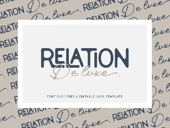 Relation De Luxe - Font Duo