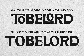 TOBELORD font