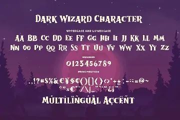 Dark Wizard a Spooky Serif Font