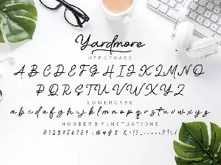 Yardmore font