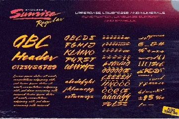 Endless Sunrise - 1980s Inspired Script Font Duo