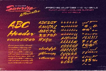 Endless Sunrise - 1980s Inspired Script Font Duo