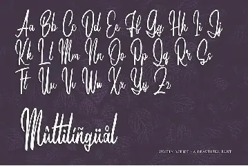 Yustin - Script Font