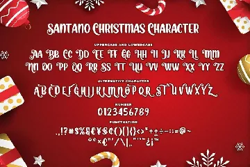 Santano Christmas a Playful Christmas Font