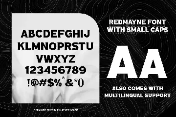 Redmayne font