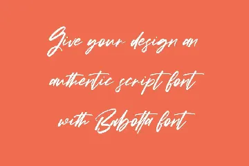 Babotta Clean Slanted Script Font