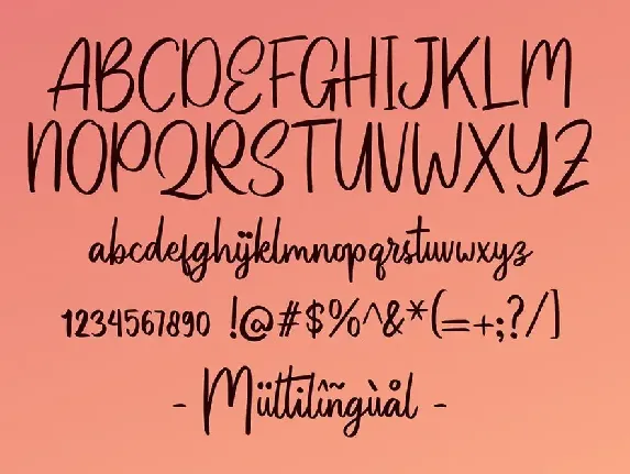 Patinson Script font