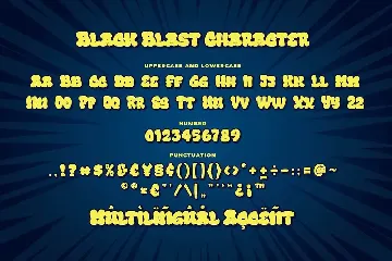 Black Blast a Bold Comic Font