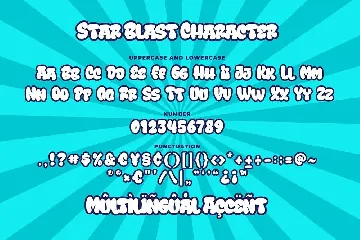 Star Blast a Playful Cartoon Font