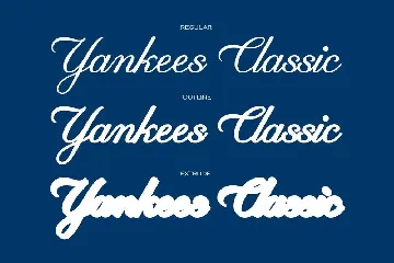 Yankees Classic | Athletics Font