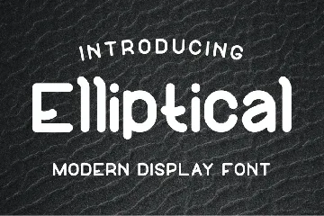 Elliptical Font