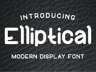 Elliptical Font