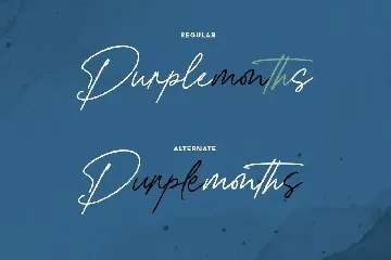 Purplemonths Signature Font