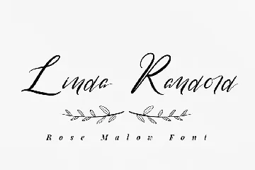 Rose Malow - Modern Script Font