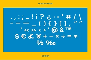 Comba Display Font