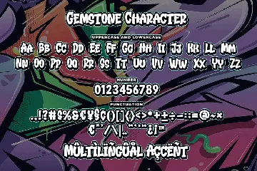 Gemstone Graffiti Font