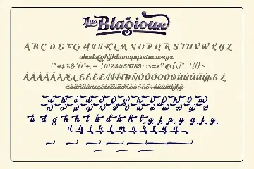 BLAGIOUS BOLD SCRIPT font