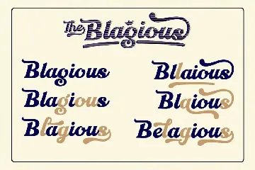 BLAGIOUS BOLD SCRIPT font