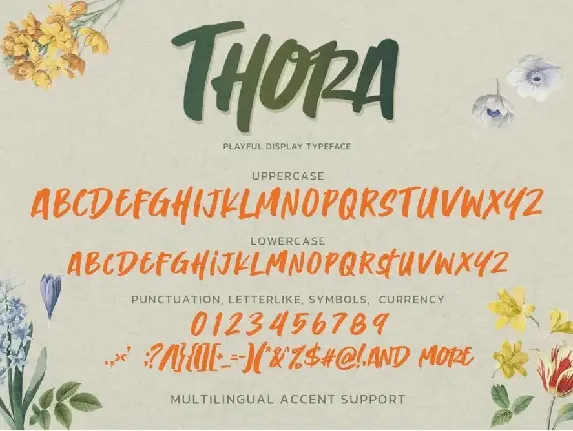 Thora -  Playful Display Font